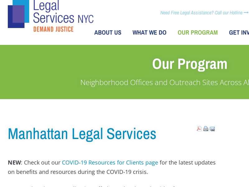 Legal Services NYC Lower Manhattan 