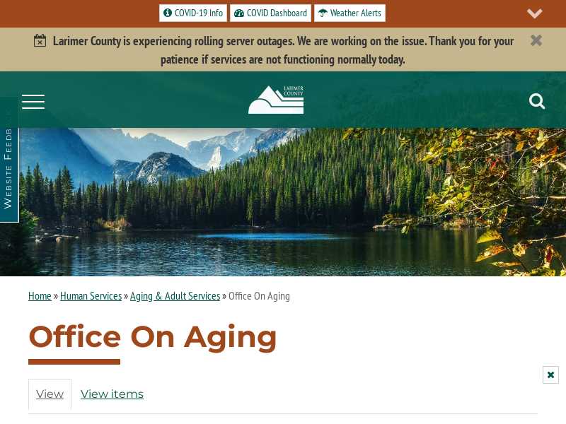 Larimer County Office on Aging - Human Services
