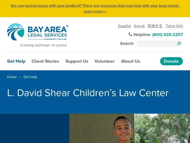 Bay Area Legal Services  L. David Shear Childrens Law Center